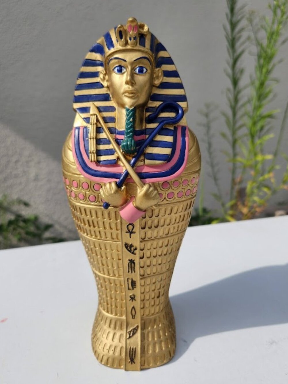 Egyptian Pharaoh Sarcophagus Piggy Bank King Tutankhamun Tut Egypt Coffin Coin